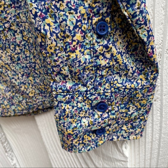 Mododoc Floral Print Cotton Button Down SZ L NWT - Picture 5 of 6